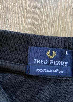 Мужская винтаж хлопковая поло футболка fred perry5 фото