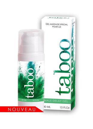 Гель для продления эрекции taboo delay gel, 30 ml