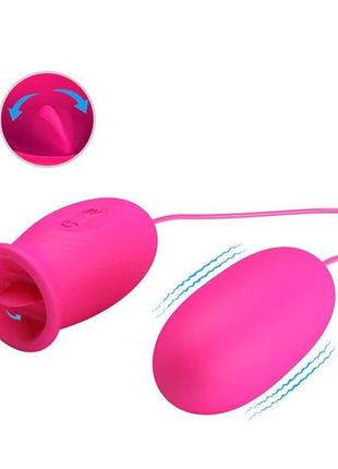 Виброяйцо + стимулятор клитора pretty love "daisy"