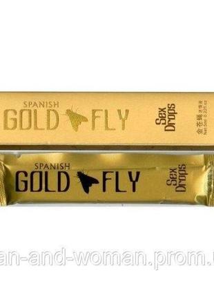 Шпанская мушка капли, женский возбудитель "gold fly" оригинал ,упаковка/12 саше