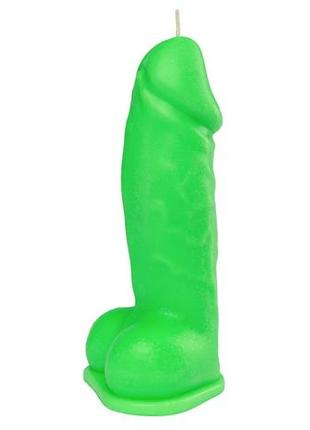 Свічка love flame - dildo l green fluor, cps01-green