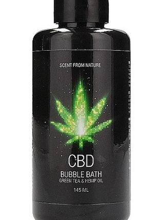 Набір для ванни (гель, піна, скрад та лосьйон) cbd luxe gift set - green tea & hemp oil5 фото