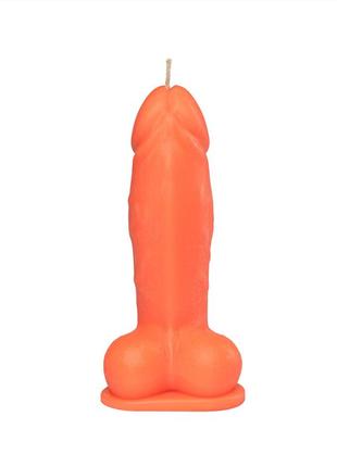 Свеча love flame - dildo l orange fluor2 фото