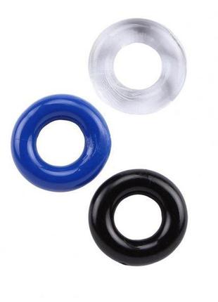 Набор эрекционных колец gk power 3 pack, 3 шт, силикон