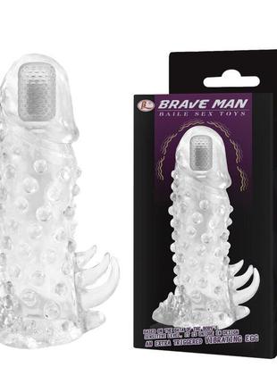 Насадка с вибрацией "brave man" bi-026203a