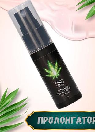 Спрей для задержки оргазма и продления полового акта shots - cbd cannabis delay spray, 15 ml
