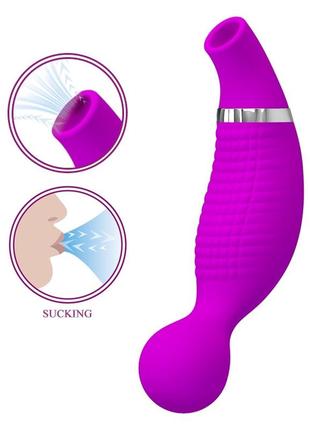 Вібростимулятор з вакуумною стимуляцією romance - pecker, mc22