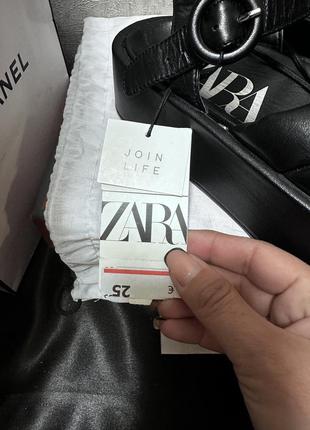Zara 🔥🔥сандали кожаные5 фото
