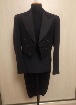 Винтажный фрак r w forsyth glasgow tailcoat. шерсть