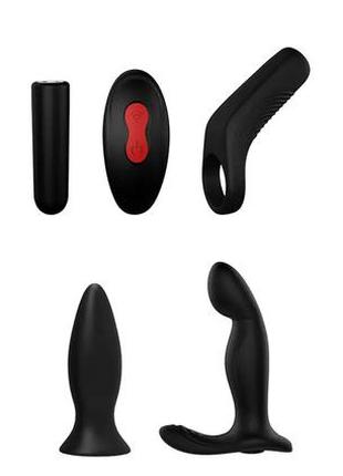 Набор секс игрушек для мужчин dream toys lot of love dusky pleasure set black, 4 шт в наборе