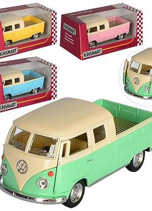 Машинка металева kinsmart kt5387wy "1963 vw double cab pickup "