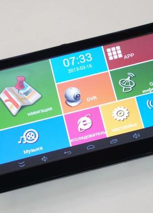 7" планшет g733dvr — відеореєстратор+ gps+ 4ядра+ 512mbram+ 8gb+ android