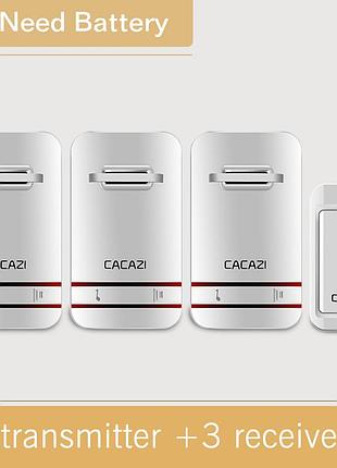 Безпроводной звонок 3 + 1 cacazi №541
