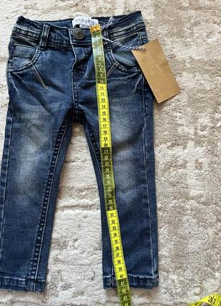 Дитяси джинсы для мальчика 9 12 месяцев светлые джинсы3 фото