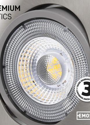 Emos круглі світлодіодні точкові світильники стельові 5 вт / 450 лм / 6500 к холодний білий6 фото