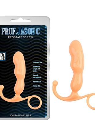 Масажер простати chisa prof.jason c — prostate screw, flesh