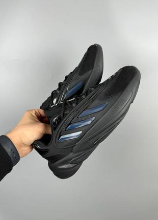 Чоловічі кросівки чорнв з синім adidas ozelia black3 фото