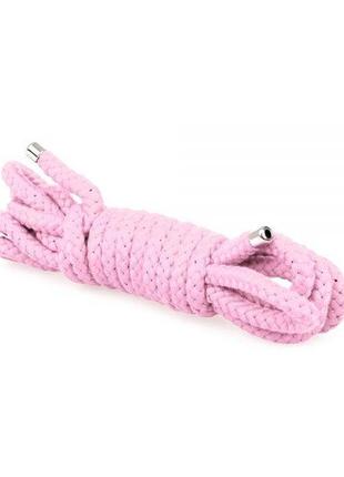 Мотузка для бондажу bondage rope 3m, pink