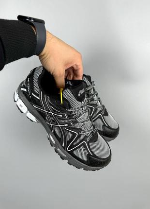 Мужские кроссовки черные с серымasics gel-kahana 8 black-silver8 фото