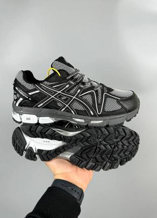 Мужские кроссовки черные с серымasics gel-kahana 8 black-silver2 фото