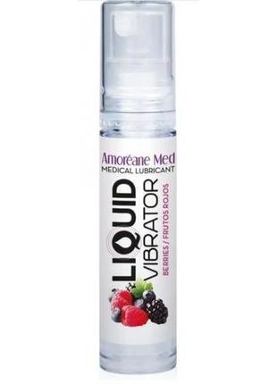 Стимулювальний лубрикант від amoreane med: liquid vibrator — berries ( рідкий вібратор), 10 ml