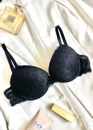 Черный лиф с кружевом h&m