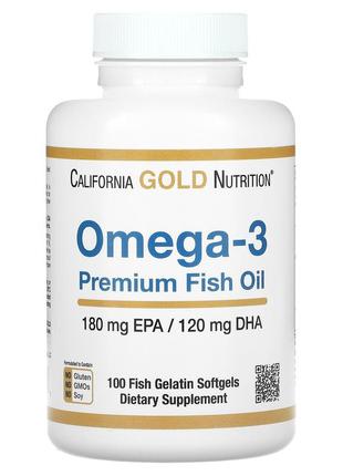 California gold nutrition риб’ячий жир преміальної якості омега 3