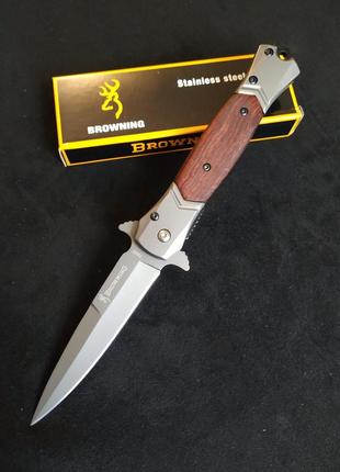 Туристический складной карманный нож browning fa52 охотничий полуавтоматический нож флиппер