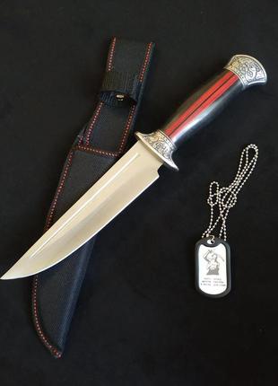 Великий мисливський ніж columbia 30см. туристичний ніж із чохлом3 фото