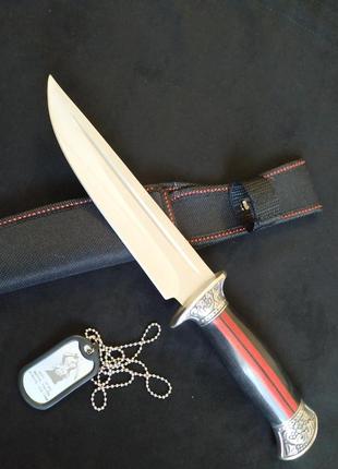 Великий мисливський ніж columbia 30см. туристичний ніж із чохлом4 фото
