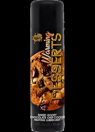 Їстівний лубрикант 4 в 1 wet warming desserts baked gooey chocolate chip cookie (зі смаком шоколадного