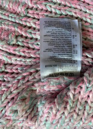 Клевый свитер омбрэ из бирюзового в розовый цвета нежные.5 фото