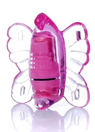 Стимулятор для клитора с вибрацией (бабочка) butterfly pink