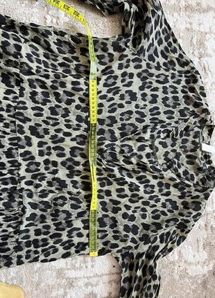 Леопардовое платье свободного кроя оверсайз леопардовый принт платья для беременных5 фото