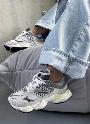 Кросівки new balance 9060 grey натуральна замша6 фото