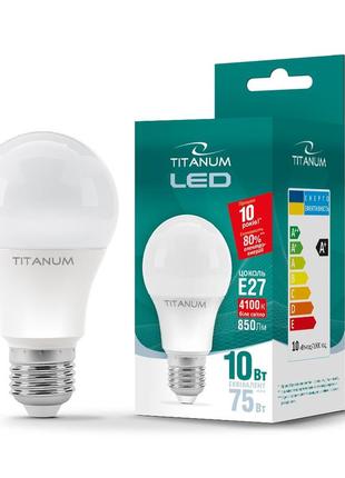 Led лампа titanum a60 10w 4100k e27