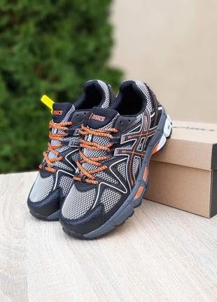 Жіночі текстильні кросівки asics gel-kahana 8 black grey асікс гель кахана