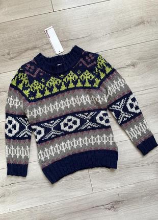 В'язана кофта светр із принтом fair isle newness (іспанія) 6 років