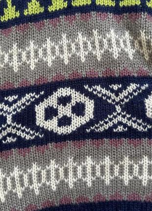Вязаная кофта свитер с принтом fair isle newness (испания) 6 лет6 фото