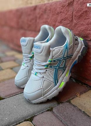 Женские текстильные кроссовки asics gel-kahana 8 grey blue ассикс гель кахана9 фото