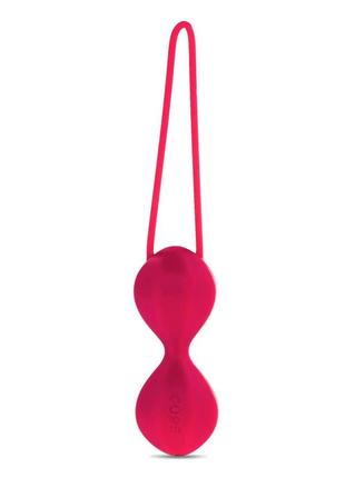 Вагінальні кульки на жорсткому зчепленні 32 мм mrs. miracle рожеві силікон