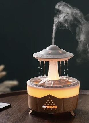 Ультразвуковой увлажнитель воздуха нло с аромадиффузором и ночником с дистанционным управлением