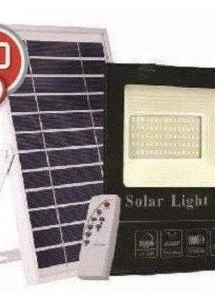 Ліхтар на акумуляторі, led світильник 60вт із сонячною панеллю 20вт, акумулятор 16000мач із пультом ду