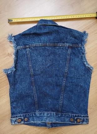 Желетка джинсова синя унісекс  levi's 57516-1109 size m made in u.s.a2 фото