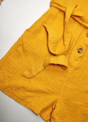Комбинезон женский шортами желтого цвета от бренда primark s5 фото
