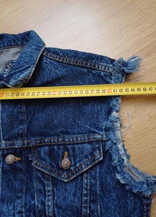 Желетка джинсова синя унісекс  levi's 57516-1109 size m made in u.s.a5 фото