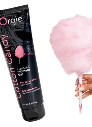 Оральний лубрикант зі смаком солодкої вати orgie lube tube cotton candy 100 ml