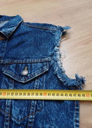 Желетка джинсова синя унісекс  levi's 57516-1109 size m made in u.s.a6 фото