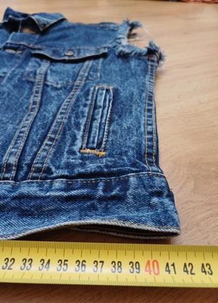 Желетка джинсова синя унісекс  levi's 57516-1109 size m made in u.s.a7 фото