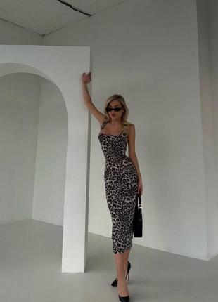 Изысканное леопардовое платье 🐆2 фото
